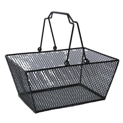 China Popular Supermarkets.warehouse Supermarkets.warehouse Metal Wire Metal Shopping Basket Cosmetic Shopping Basket Made in China for sale