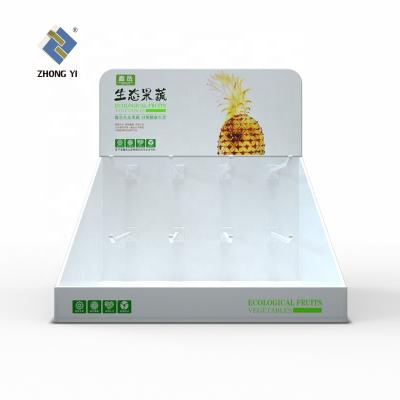 China 2020 Store Customized Cardboard Counter Display Box With Hook Counter Display Trays for sale