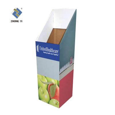 China Shop Advertising Cardboard Square Bin , Supermarket Promotion Cardboard Bins Display For Retail for sale