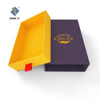 China Luxury Custom Drawer Recyclable Paper Jewelry Gift Box Packaging , Cardboard Paper Luxury Drawer Box for sale