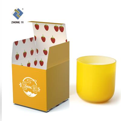 China Recyclable Rigid Card Fancy Art Paper Box Custom Luxury Packaging Boxes Candle Gift Box With Logo for sale