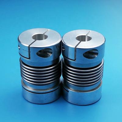 China Machinery Metal Bellow Aluminum Shaft Coupling Flexible Coupler for sale