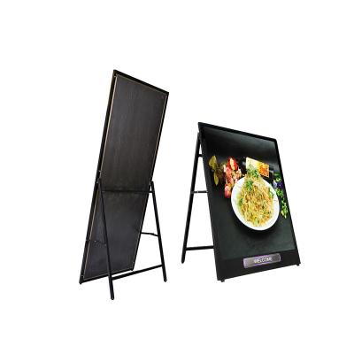 China Tea shop/restaurant/hotel a3 store/milk led frame illumin poster display round outdoor light box sign led outdoor tv sign for sale