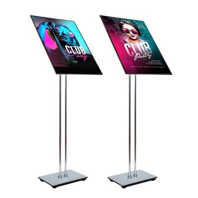 China Aluminum alloy acrylic poster holder standing poster single side poster holder a4 waterproof tabel for sale