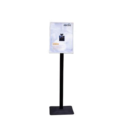 China Tea Shop Store/Milk/Clear Restaurant/Hotel Poster Rack Floor Stand Floor Stand A4 Display Poster Stand for sale