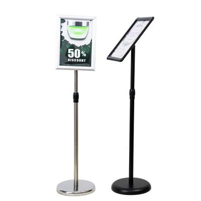 China Promotion/price list/outdoor guiding poster holder a2 poster holder sign holder black/plastic poster holder consul warning premium for sale