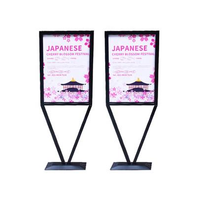 China Poster Stand Curved Sidewalk Sidewalk Sign Indoor Outdoor Advertising / To Advertise Sidewalk Sign Cable for sale