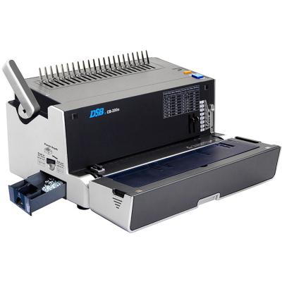 China DSB CB-200E A4/Letter High Quality Low MOQ Factory Direct Multifunctional Comb Binding Machine Paper Binding Machine for sale