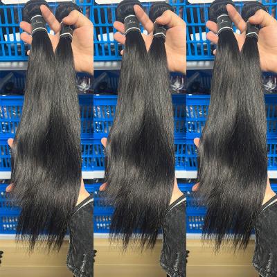 China 8-30 Inch St AML Hair Bundles 12a Virgin Bone Grade Straight Hair Double Drawn Super Unprocessed Raw High Quality for sale