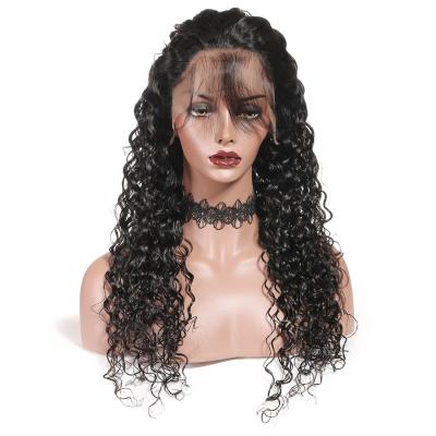 China Water Wave HD Swiss Lace Wigs Brazilian Full Virgin Hair Water Wave HD Lace Front Closure Wig For Black Women for sale