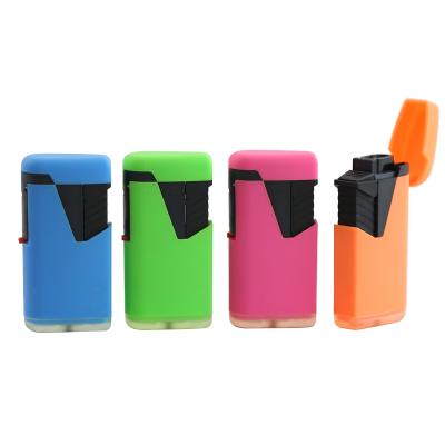 China High Quality Plastic PIPE Two Flame Jet Lighter Cigar Lighter Turbo Lighter ex-2261RB for sale