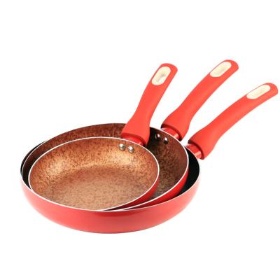 China Durable Aluminum Non-stick Pan Marble Pan Cookware Set Grill Pan for sale