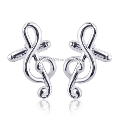 China ALLOY Classic Fashion Treble Clef Cufflinks Music Note Cufflink For Men for sale