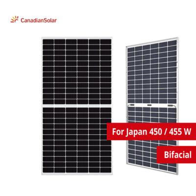 China Japan Canadian Solar BiHiKu Bifacial CS3W-450/455MB-AG CS3W-MB-AG for sale