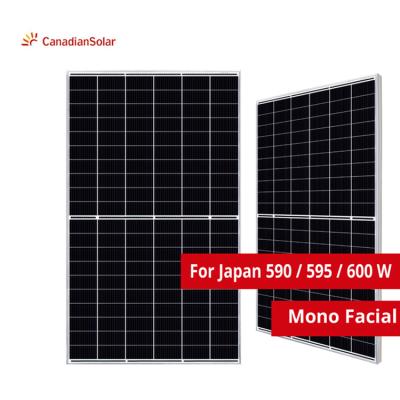 China Japan Canadian Solar HiKu7 CS7L-590/595/600MS 210mmx210mm for sale