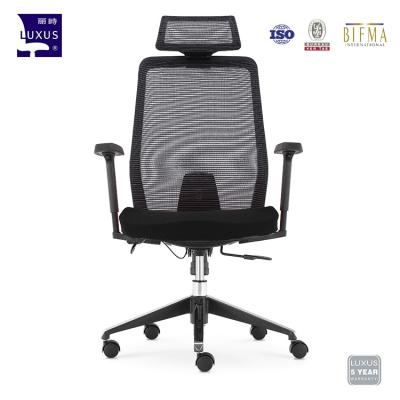 China Other High Back White Office Chair, PU Staff Office Chair, Nylon Mesh Chair for sale