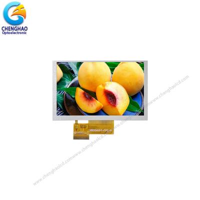 China 5 módulo de la exhibición de los liendres 40pin LCD de la pantalla LCD color 800x480 1200 del brillo de la altura de la pulgada en venta