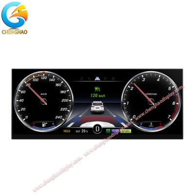 China High Resolution 12.3 Inch Long Strip Display with 1920x720 Pixels and 16M Colors for sale