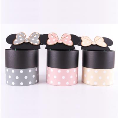 China Reused Materials Mickey Gift Box Chocolate Rose Gift Box Valentine's Day Flower Box for sale