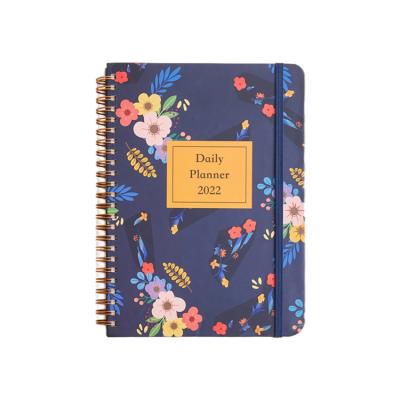 China Custom Spiral A5 Hardcover Paper Notebook Diary Journal Agenda Planner Spiral Notebook for sale