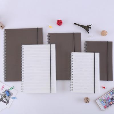 China Eco - Friendly Spiral Hard Plastic Notebook Printing Clear PP Sheet To Customize Notebook Planner for sale