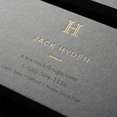 China Business.office.gift .promotion.etc Custom Luxury Gold Foil Recycled Business Card Printing for sale