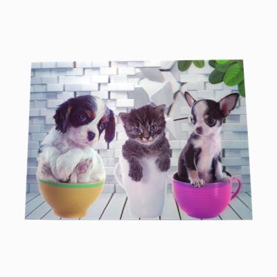 China Custom Lenticular Flip Picture Lenticular Poster Europe Size 3d 5d Printing for sale