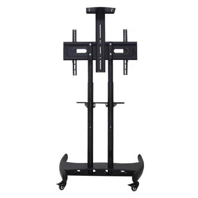 China Custom Wholesale Hot Selling Metal Stand Design 1500 Mobile TV Stand Cart For TV for sale