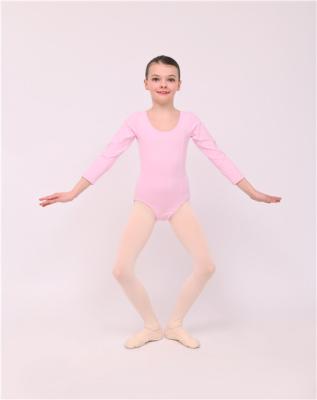 China Shiny Leotard Gymnastics Leotard Girls In Long Sleeve Leotard Class Wear for sale