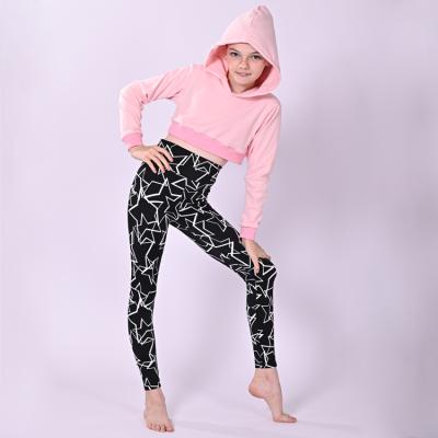 China High Quality Eco-friendly Long Sleeve Dance Uniform Kids Dance Costumes Wear For Dance School Students 2 Pieces for sale