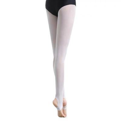 China 60D Ballet Stirrup Pantyhose Antibacterial High Quality Ballet Dance Tights for sale