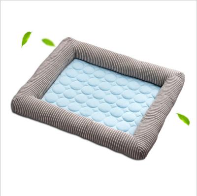 China Breathable Cool Feeling Customized Viable In Summer Pet Bed Pet Mat Pet Cooling Mat for sale