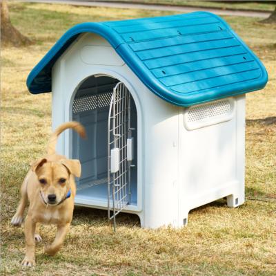 China Removable and Washable Plastic Dog Kennel Breathable Pet Cage Rainproof and Outdoor Waterproof for sale