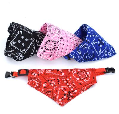 China Viable Factory Direct Custom Print Triangular Dog Collar Bandana for sale