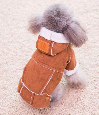 China Durable Teddy Bichon French Bulldog Pet Clothes Fall And Winter Dog Clothes Padded Jacket Small Dog Bust for sale