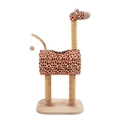 China Sustainable Cat Holder with Garbage Giraffe Cat Toy Pet Ensures High Quality Cat Scratcher for sale