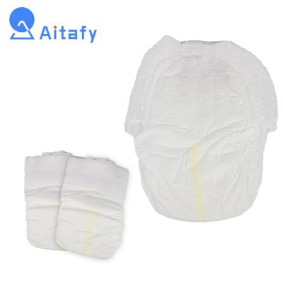 China Fine Bulk Organic Newborn Biodegradable Loose Baby Backsheet Care Printed Disposable Diapers for sale