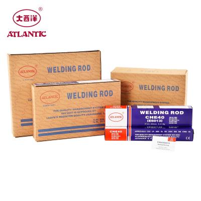 Китай Cosmetic welding with smooth and shiny appearance ATLANTIC OCEAN welding and supplies welding welding rod AWS SMAW shipping 2mm - 5.8mm 6013 welding electrode J421 продается