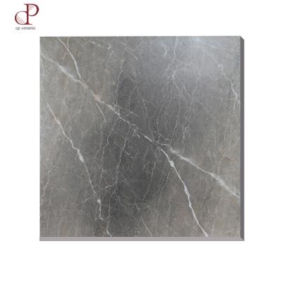 China New Design Matte Marble Look Crack Porcelain Tiles Black Rustic Tiles in Suriname for sale