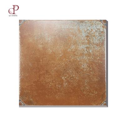 China Rustic Tiles Bathroom Ceramic Tiles Patterns Mediterranean Antique Glazed Terra Cotta Porcelain Floor Tiles for sale