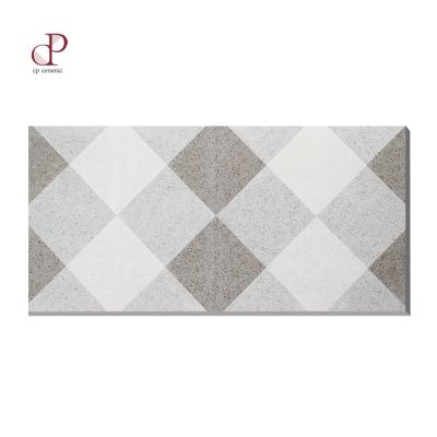 China Rustic Tiles 300 x 600 Decorative Inkjet 3D Concept Gray Checkered Ceramic Wall Tiles Designs For Bathroom for sale