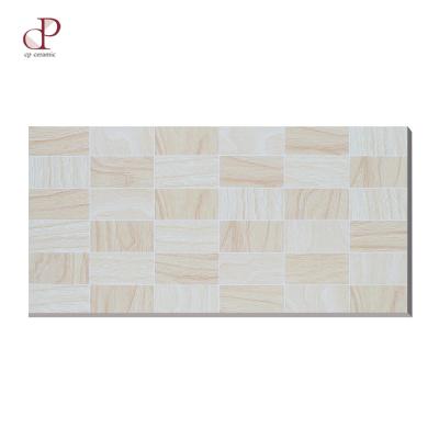 China Foshan Rustic Tiles Beige Rectangular Tile Patterns 30*60 3D Ink Wall Tiles Bangladesh Price for sale