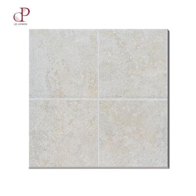 China Cheap Rustic Tiles Egypt Non Slip Bathroom Travertine Concrete Beige And Gray Size 30X30 Ceramic Floor Tile for sale