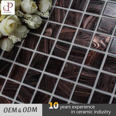 China Interior Design Luxury Home Decor Parquet Bathroom Hand Made Glass Mosaic Slab for sale