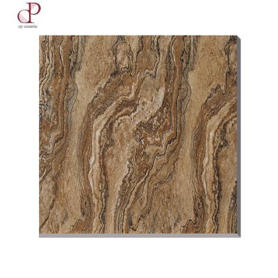 China 3D Glazed Metallic Tiles UAE Tile Ceramic Free Samples Printing Brown 400X400 600X600 Porcelain Tile for sale