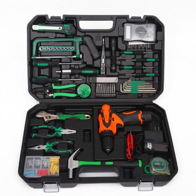 China Multifunctional household tools household combination tool lithium electric drill set hardware machine tool set for sale