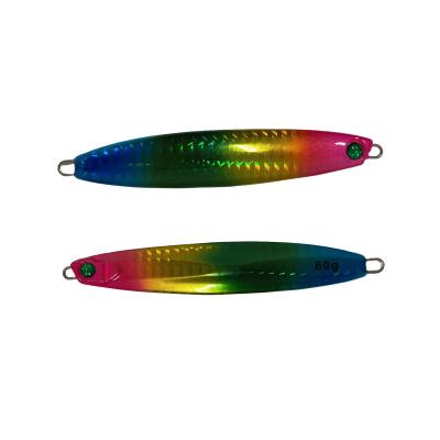 China New luminous jigging lure 40g 60g 100g 120g 150g 180g Metal slow pitch jigs Metal Lure Y001 for sale