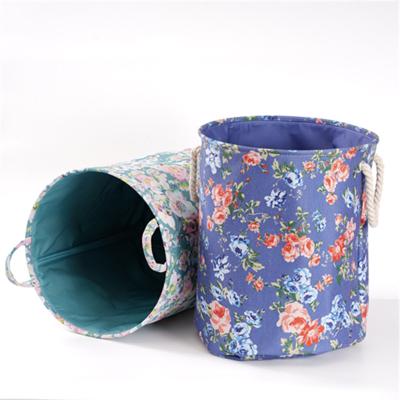 China Wholesale Foldable Customized Waterproof Folding Storage Bathroom Basket Laundry Bags for sale