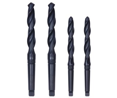 China Factory Wholesale Morse Taper Shank Wood Drill Bits, HSS Black Oxide Drill Bits For Metal Drilling for sale