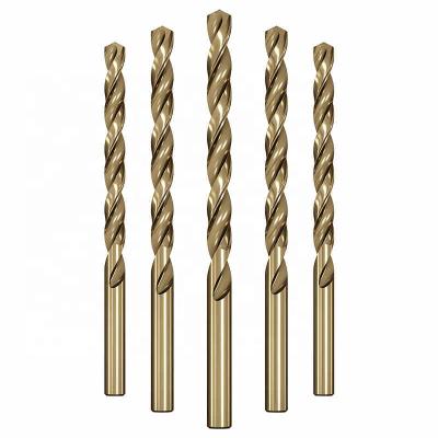 China Extremely Heat Resistant HSS Torsion Steel Workman Cobalt M35 Small Drill Bit With Straight Shank To Cut Through Hard Metals for sale